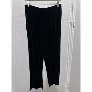 Chicos Weekend 3 Black Slinky Stretch Wide Leg Pull On Pants Women's XL